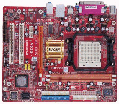 Placa mãe soquete AM2 PcChips